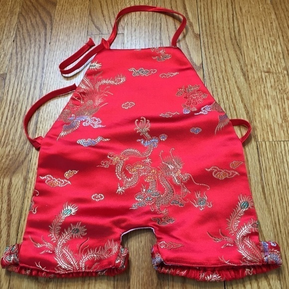 Vintage Infant Baby Girls Red Top - Picture 5 of 12